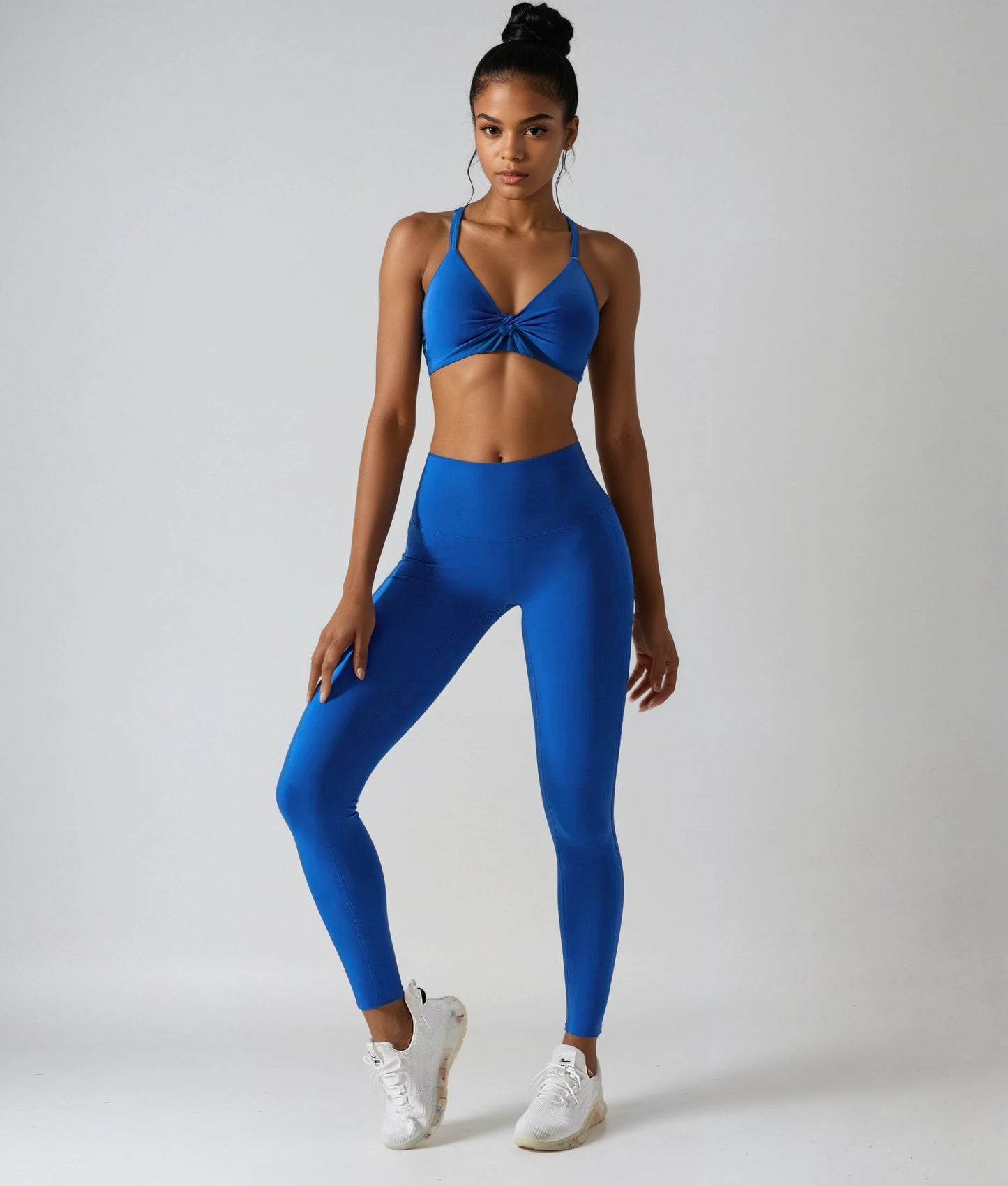 Women'S Tracksuit Seamless Yoga Set 2PCS Workout Sportswear Gym Clothing Drawstring High Waist Leggings Fitness Sports Suits