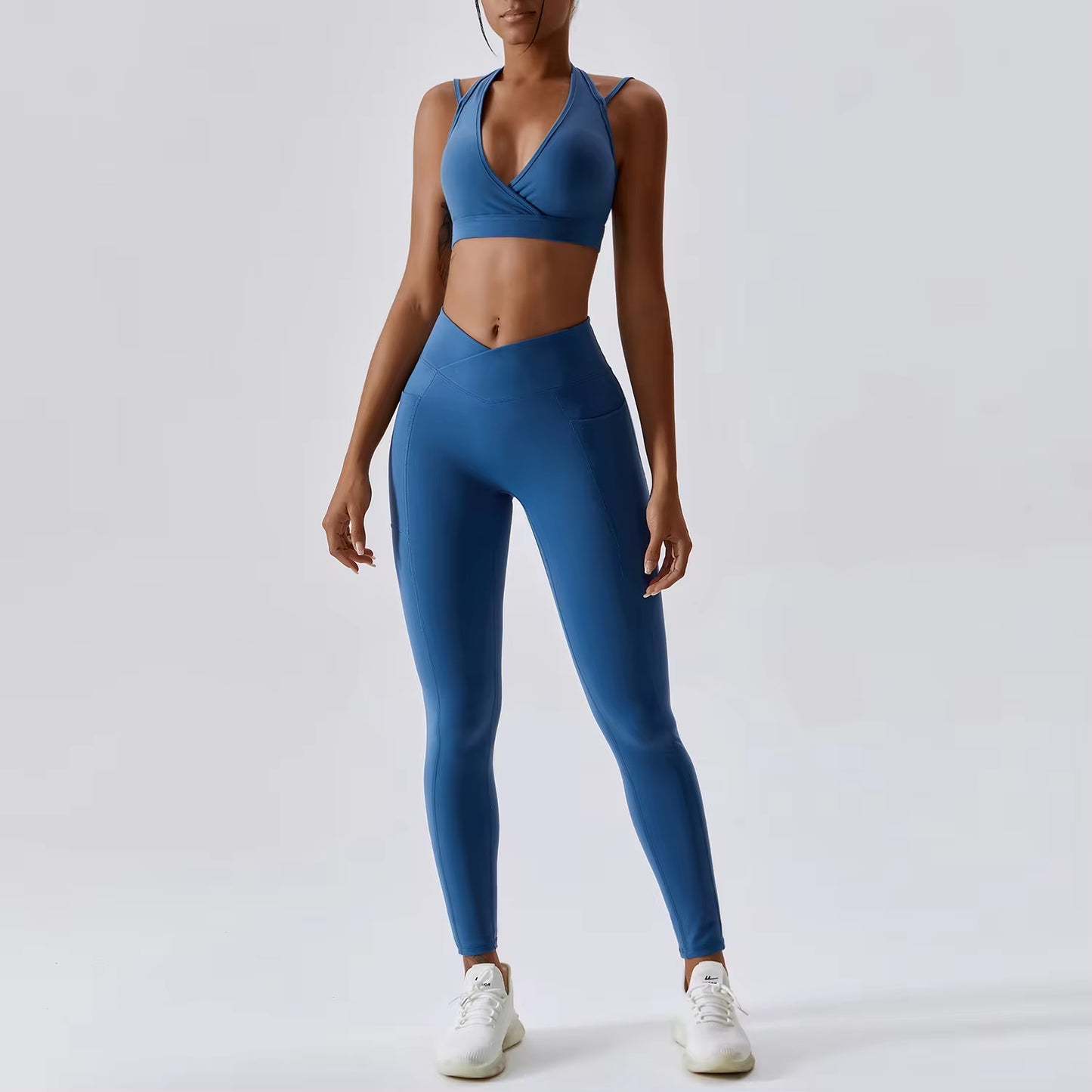 Yoga Set 2PCS Gym Workout Clothes for Women Seamless Leggings Sports Bra Suit Female Clothing High Waist Shorts Women Tracksuit