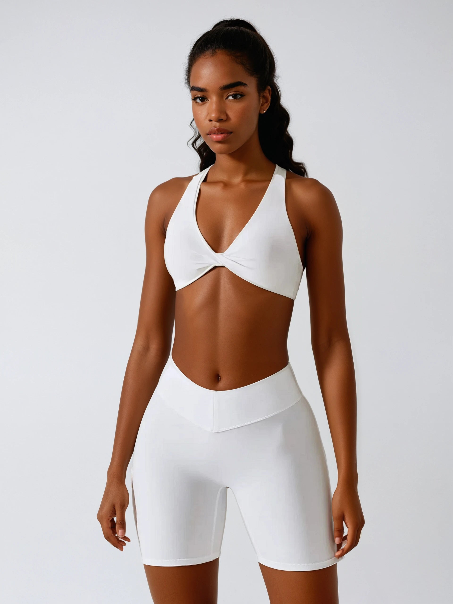 Summer Seamless Yoga Set Workout Outfits Women Sport Bra High Waist Shorts Yoga Legging Suit Sexy Running Fitness Sport Clothing