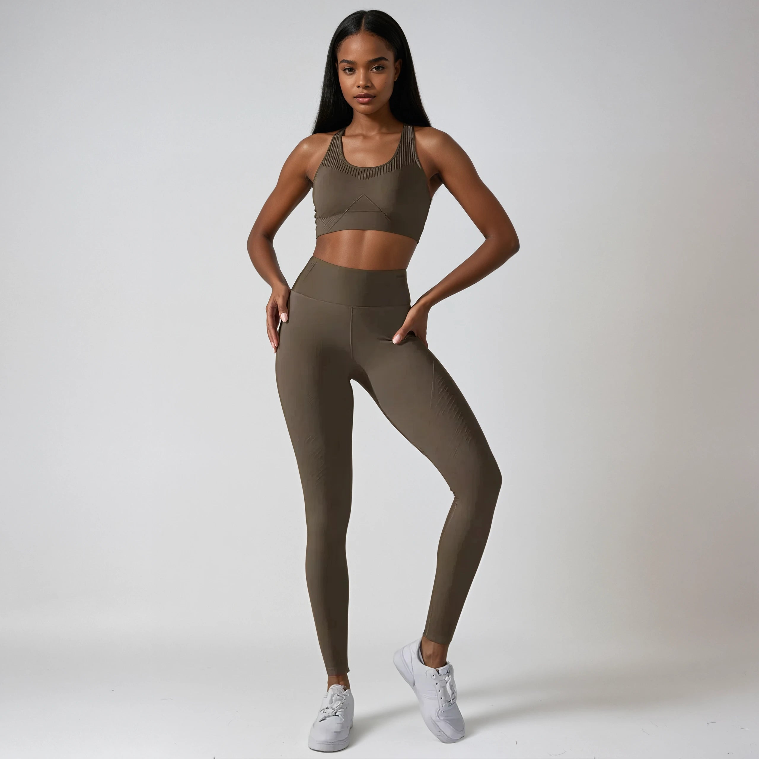 Women Yoga Set Seamless Sport Gym Set Bra Workout Running High Waist Leggings for Women Suit for Fitness Clothes Gymwear