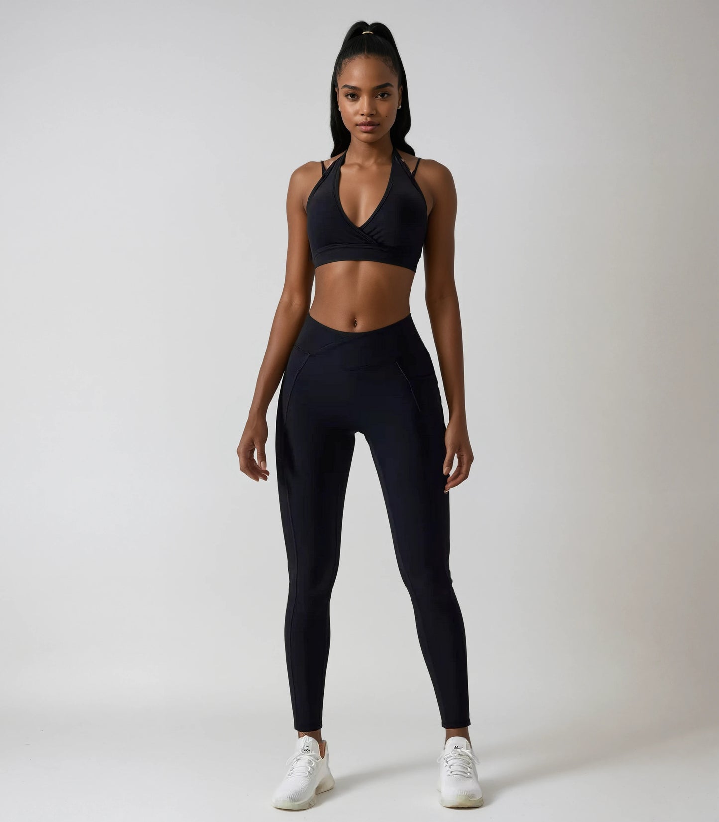 Yoga Set 2PCS Gym Workout Clothes for Women Seamless Leggings Sports Bra Suit Female Clothing High Waist Shorts Women Tracksuit