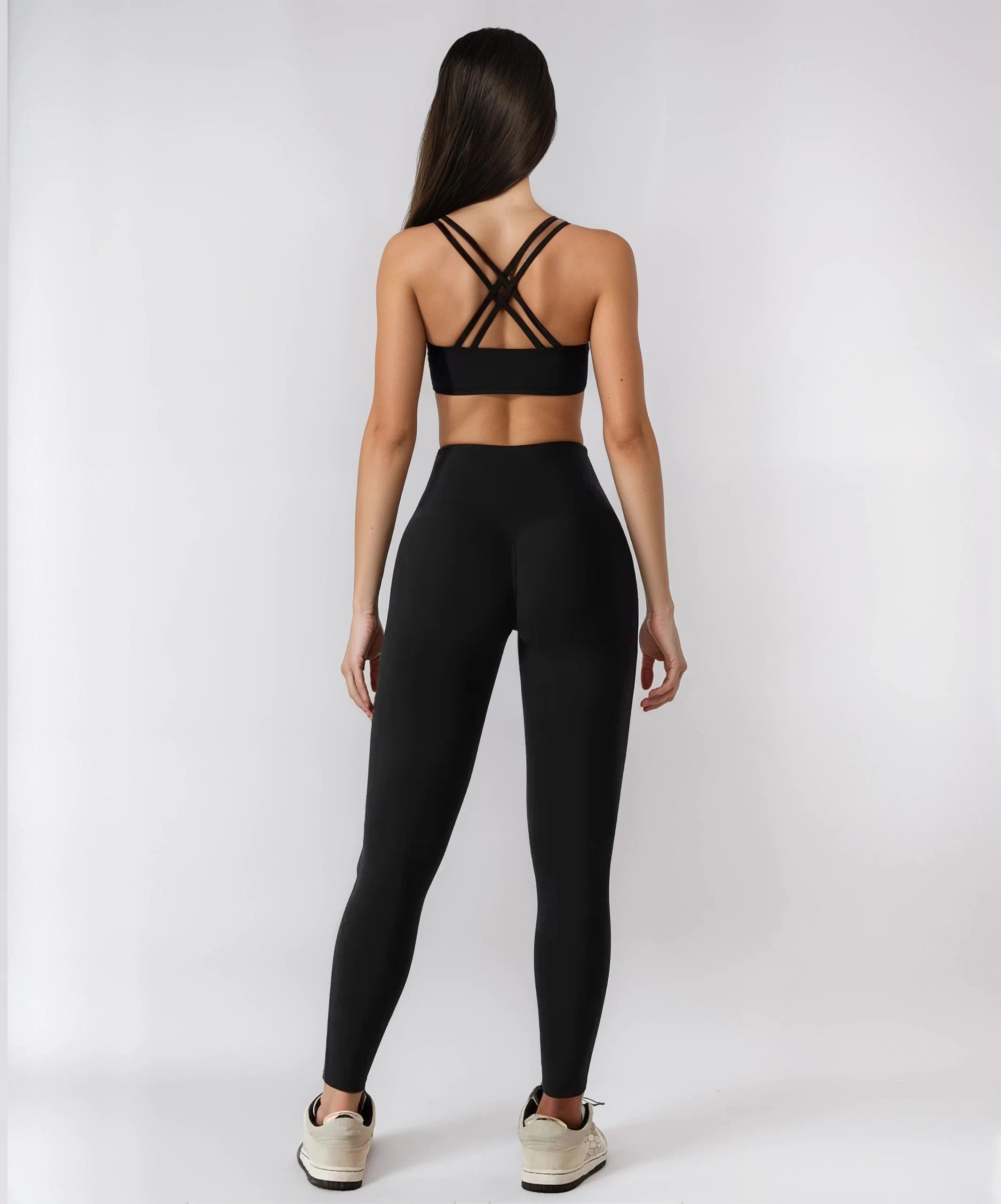 Yoga Clothing Sets Women Athletic Wear High Waist Leggings and Top Two Piece Set Seamless Gym Tracksuit Fitness Workout Outfits