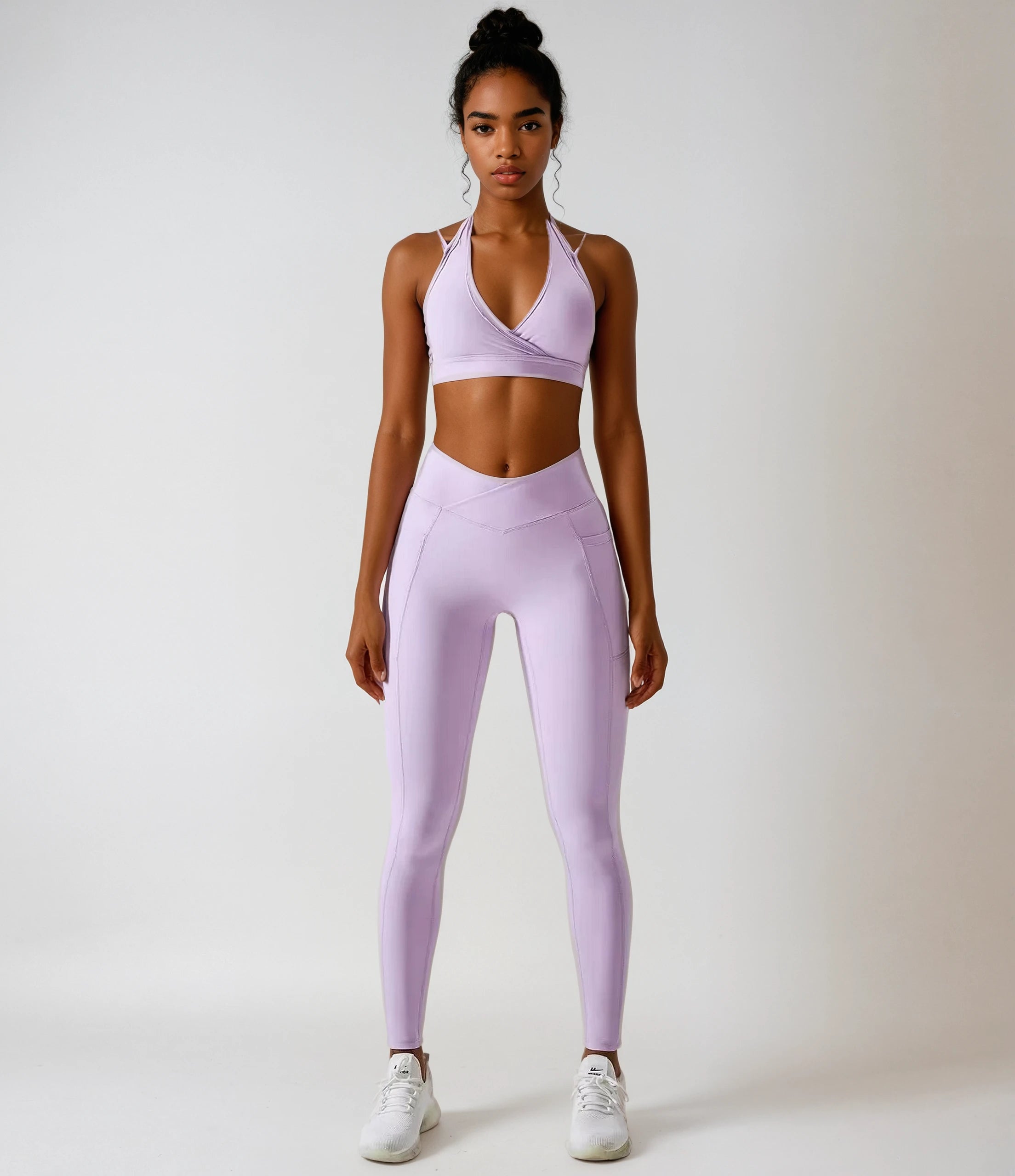 Yoga Set 2PCS Gym Workout Clothes for Women Seamless Leggings Sports Bra Suit Female Clothing High Waist Shorts Women Tracksuit