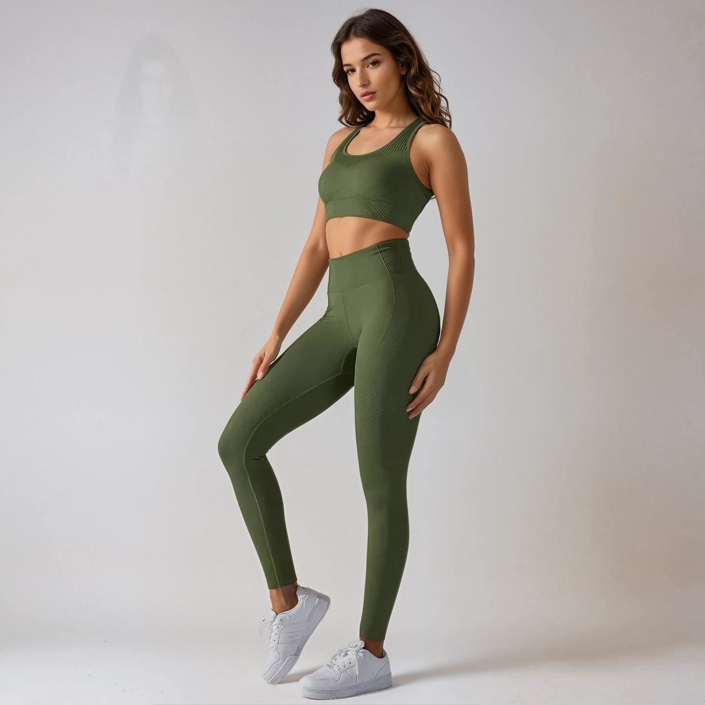 Women Yoga Set Seamless Sport Gym Set Bra Workout Running High Waist Leggings for Women Suit for Fitness Clothes Gymwear