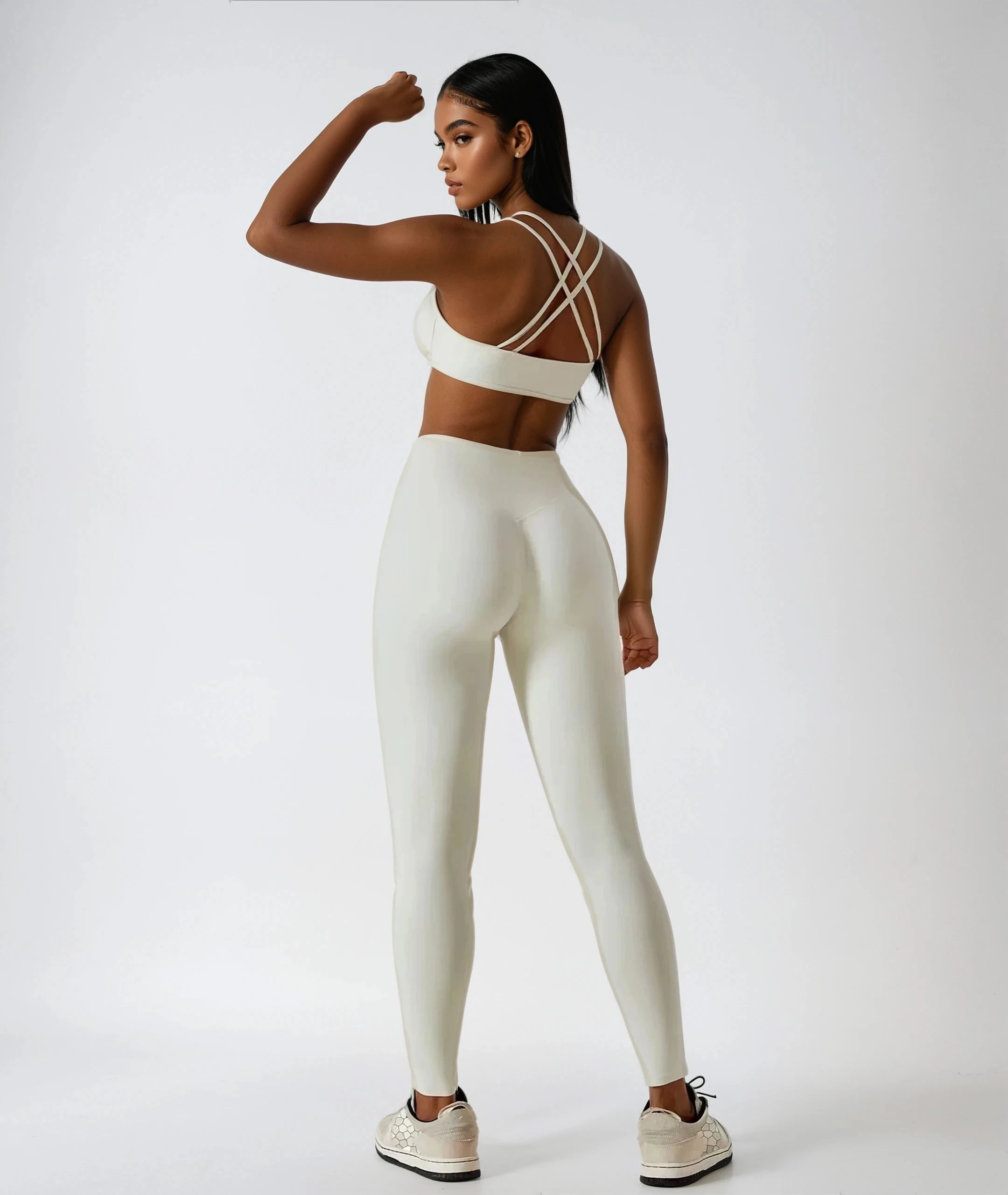 Yoga Clothing Sets Women Athletic Wear High Waist Leggings and Top Two Piece Set Seamless Gym Tracksuit Fitness Workout Outfits