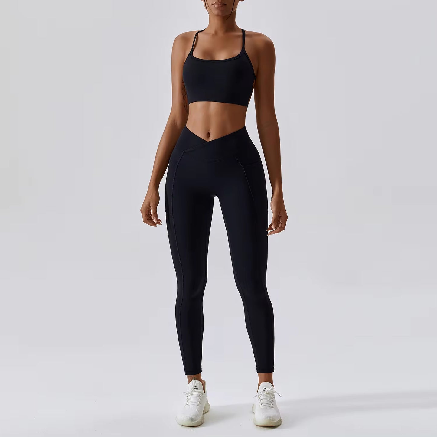 Yoga Set 2PCS Gym Workout Clothes for Women Seamless Leggings Sports Bra Suit Female Clothing High Waist Shorts Women Tracksuit